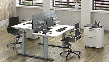 Perfect for benches: LegaDrive Systems with continuous leg extension.